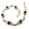 [F0663] - Silver Bracelet 'Heaven' Onyx