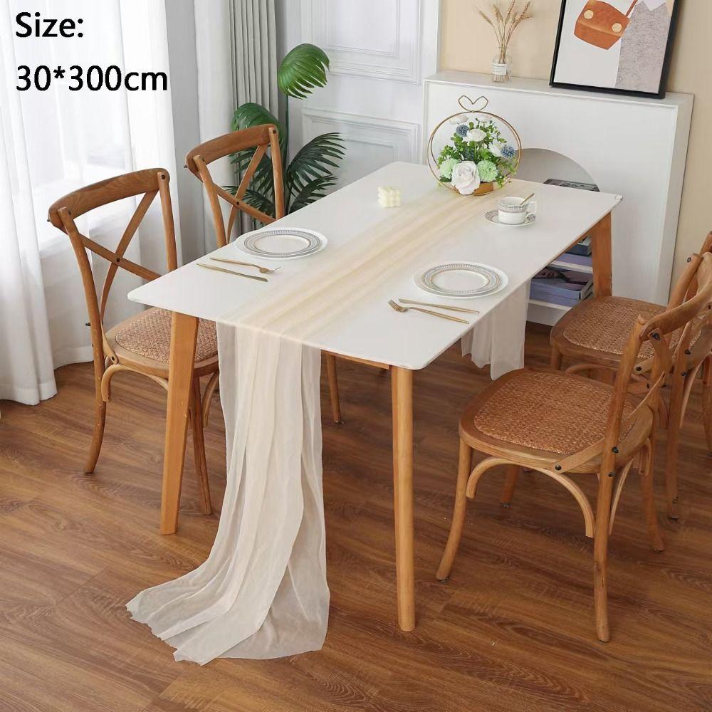 Polyester Party Bridal Tablecloth 30x300cm Wedding Table Cloth Wedding Birthday Party