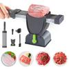Meat Slicer Cutter for Meat Slicing Shredding Manual Food Slicer for Beef Pork Mutton Adjustable Thickness Meat Cutter with Sharpener