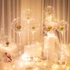 10Pcs 8-36inch Bobo Transparent Balloons 9 Sizes Helium Inflatable Balloons Christmas Wedding Birthday Party Bobble LED Balloon
