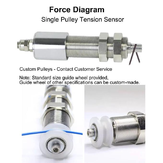Tension Force Sensor High Precision Single Axis Load Cell for Crane Textile and Steel Cable