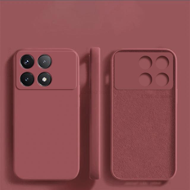 Для Poco X6 Pro Чехол Противоударный Жидкий Силикон Мягкий TPU Чехлы для Телефонов Xiaomi Poco X6 Pro 5G Poco X 6 X6Pro PocoX6 Pro Задняя Крышка