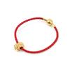 Pandora Series Pixiu charm single circle cow leather, bracelet for women, gold