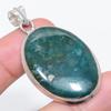 Natural Bloodstone Gemstone 925 Sterling Silver Jewelry Pendant 2.13" h7Q64