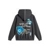 Li Ning Badfive Letter Print Loose Pullover Hoodie Men Hoodies Dark-Grey AWDU087-7