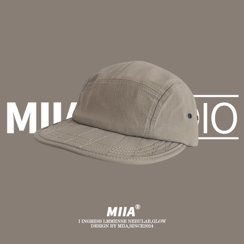 Корейская ретро-бейсболка из 5 панелей, быстросохнущая, унисекс, летняя, легкая и дышащая, модная, универсальная, с плоскими полями, в стиле хип-хоп