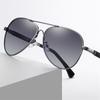 Модные поляризационные солнцезащитные очки в металлической оправе для мужчин и женщин, уличные аксессуары, очки для вождения, UV400, антибликовые солнцезащитные очки
