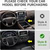 Car Carbon Fiber Decal Center Console Lower Panel Sticker Cover Interior Trim Decal For Chevrolet Silverado/GMC Sierra 1500 2500HD 3500HD 2014-2018