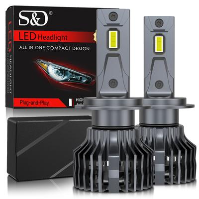 2 шт. H7 светодиодный 80000LM 120 Вт H1 H3 H4 H11 H8 9005 HB3 9006 HB4 9012 HIR2 светодиодные фары H27 880 881 9004 9007 H13 3570 CSP лампы дальнего/ближнего света автоматические фары