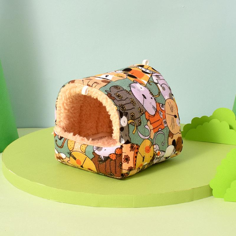 Теплое хлопковое гнездо для медовой летяги, хомяка, медовой летяги, золотого медвежьего гнезда, удобное мягкое хлопковое гнездо для питомца