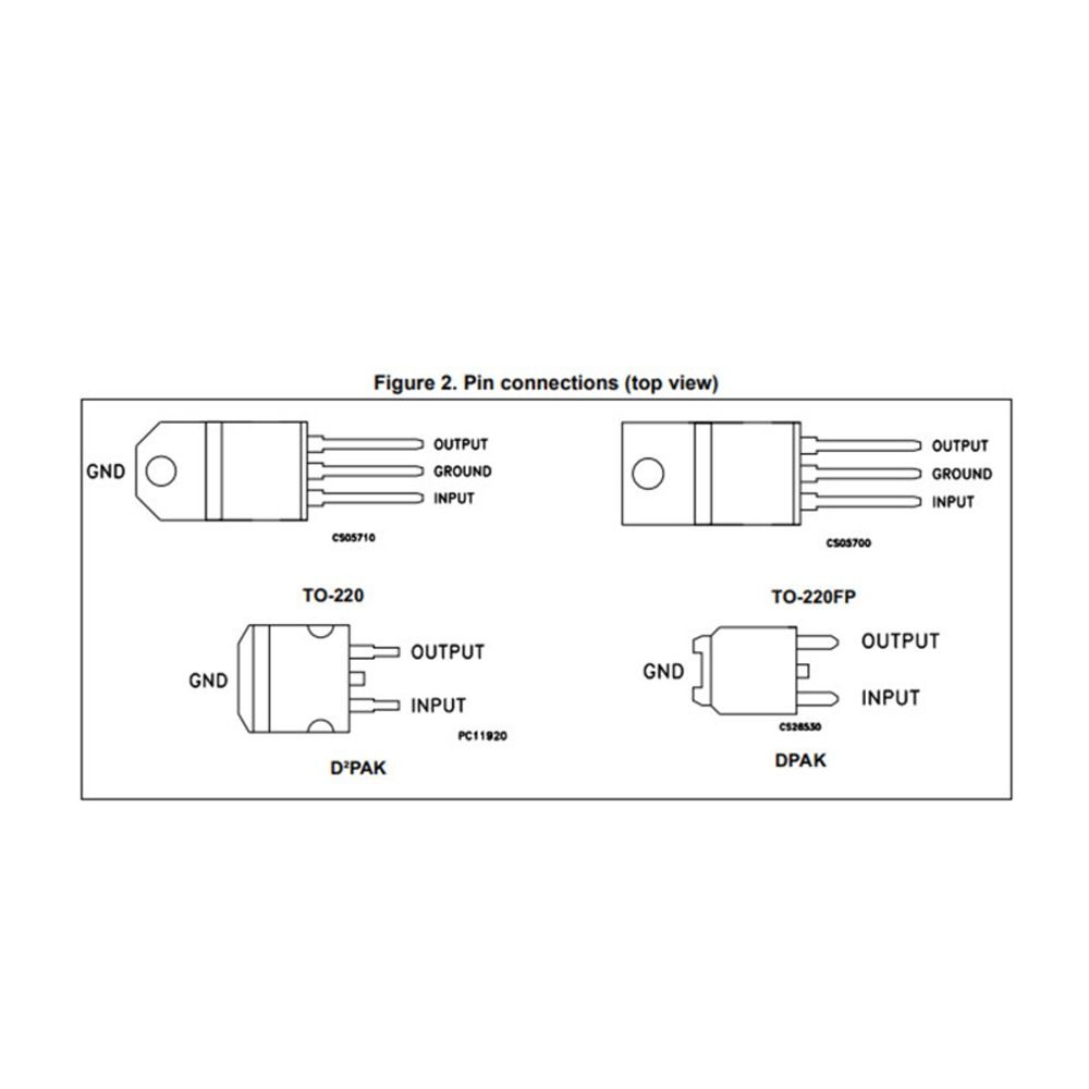 10шт 1,5 А регулятор напряжения 5 В 5 Вольт регулятор линейный линейный TO-220