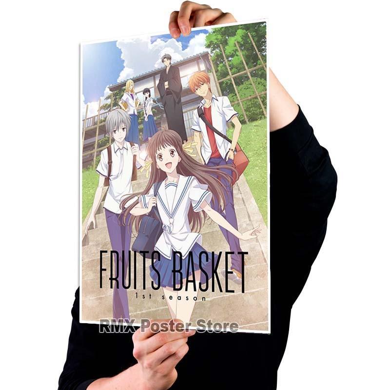 HD печать аниме корзина с фруктами плакаты белая бумага с покрытием постер для рисования настенный художественный декор гостиная домашний бар украшения фотографии