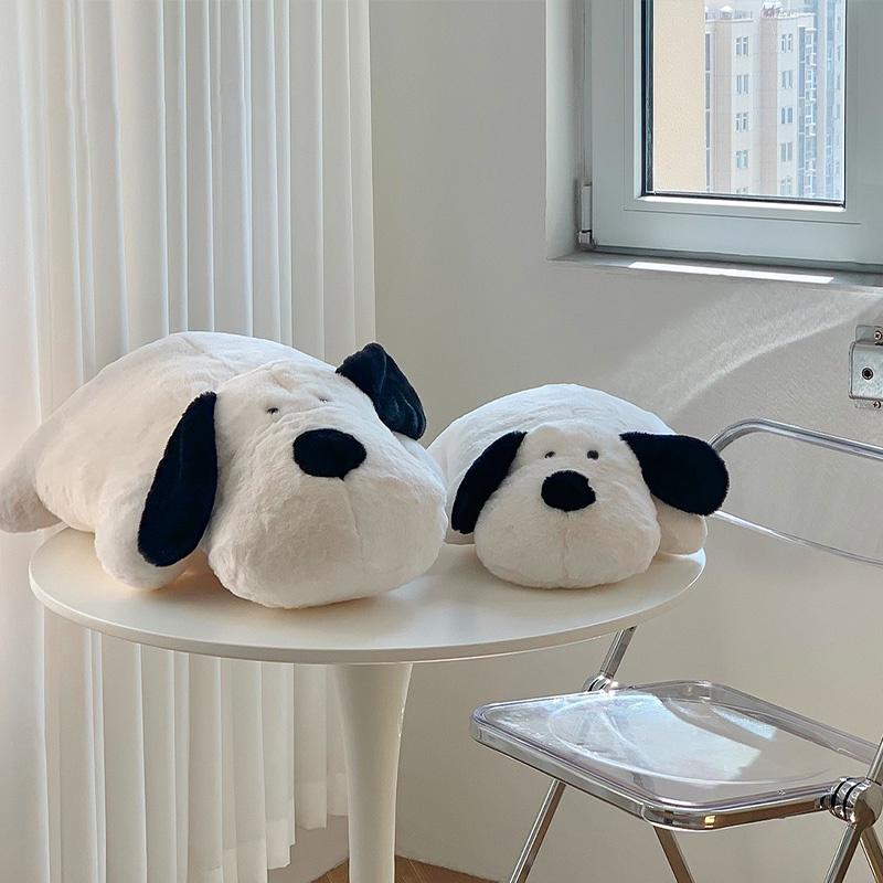 Милая Черно-Белая Плюшевая Игрушка Мопс Для Девочек, Идеальный Компаньон для Кровати, Лучший Подарок на День Рождения для Лучших Друзей
