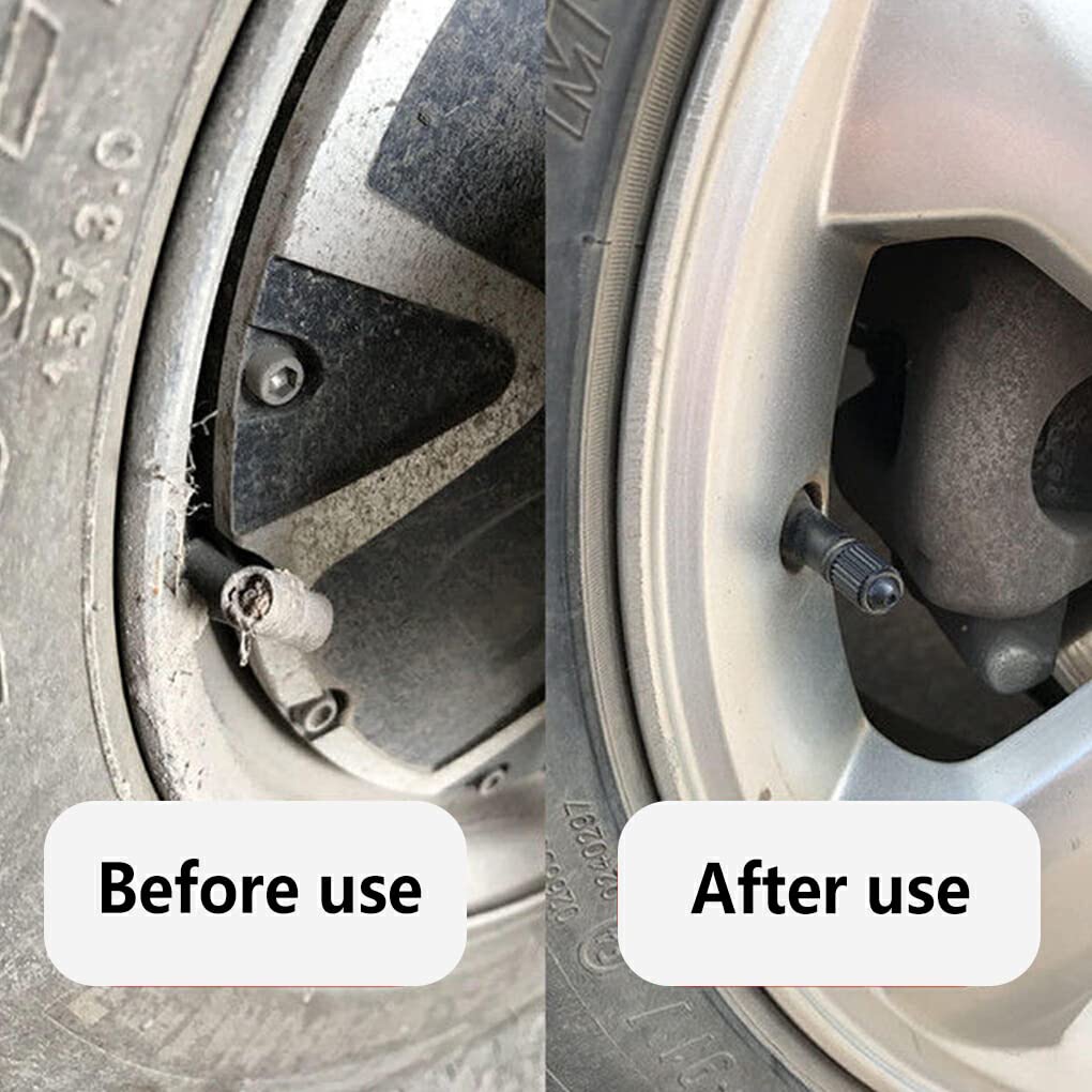 EDHUUJSI Universal Car Tire Air Valve Cap Replacement Vehicle Plastic Stem Cover Rubber O Auto Car Accessories, 5pcs