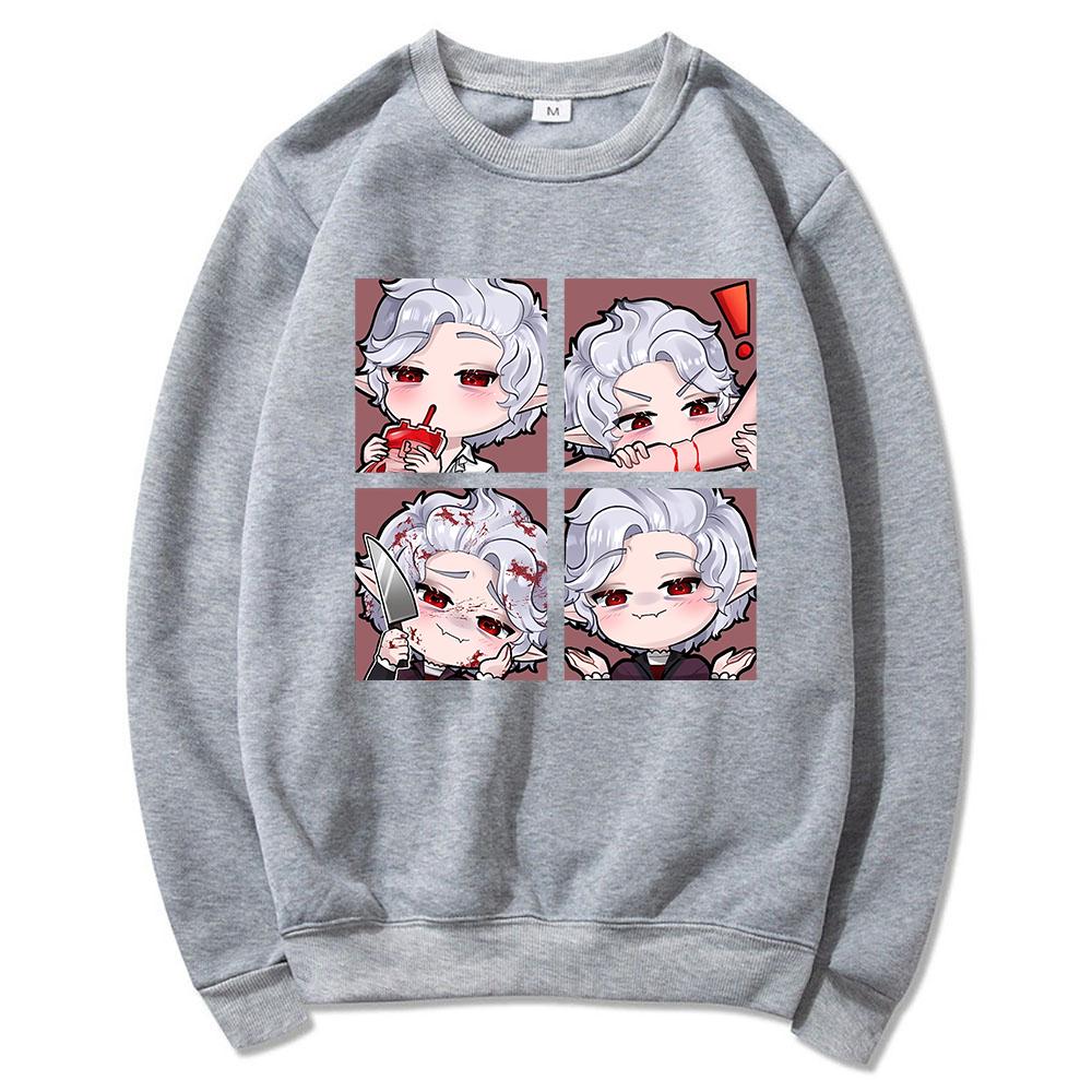 Kawaii забавная толстовка с капюшоном Astarion женская эстетичная винтажная толстовка с рисунком унисекс аниме мультфильм повседневные пуловеры кофты одежда