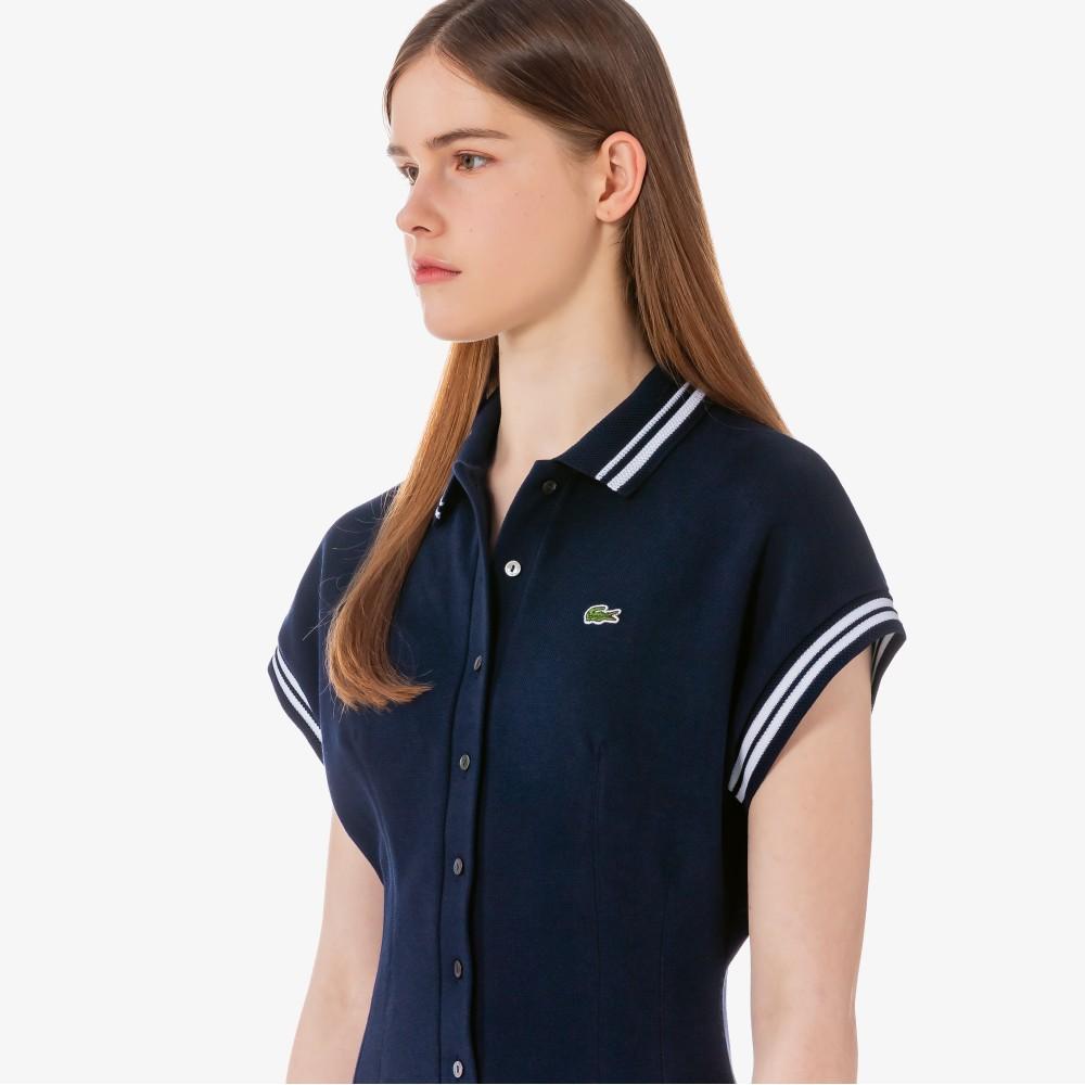 Lacoste Женский полосатый комбинезон MIF с воротником EF2431-56G525