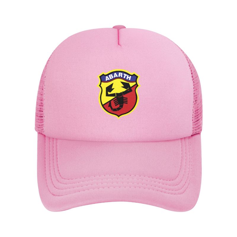 Сетчатая бейсболка Abarth Однотонная кепка тракер Унисекс Регулируемая кепка Snapback Летние дышащие кепки с козырьком от солнца