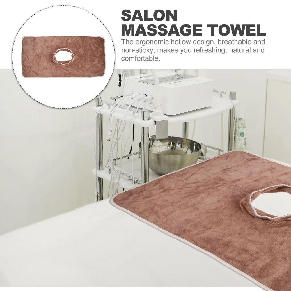 Мягкое полотенце для салона красоты Утолщенные подушечки для подголовника Эргономичное массажное полотенце для лица для салонов красоты