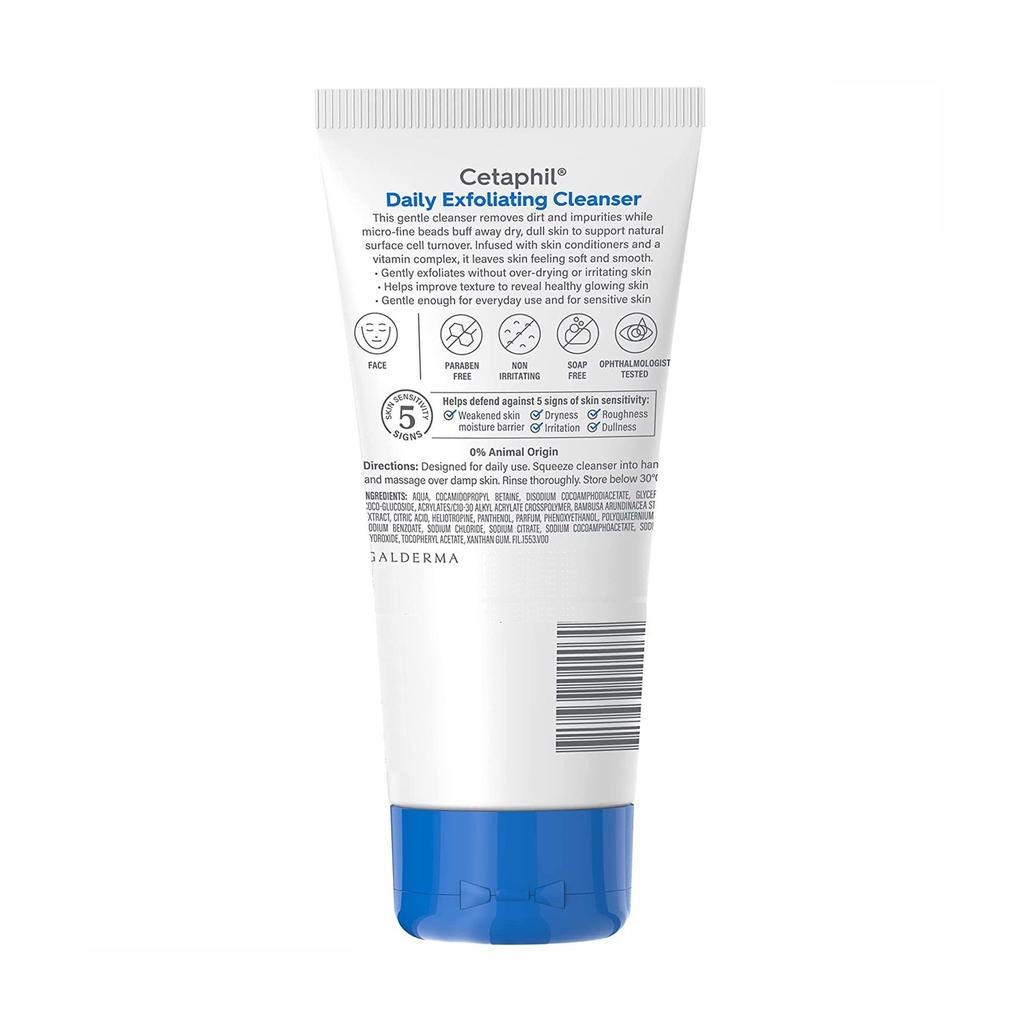 Daily Exfoliator and Cleanser for All Skin Types (178 Ml), Daily Exfoliating Cleanser All Skin Types Cetaphil