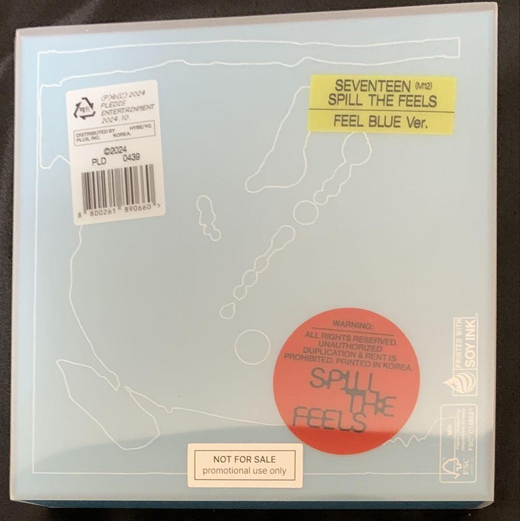 [USED] Autographed SEVENTEEN 12th SPILL THE FEELS Blue