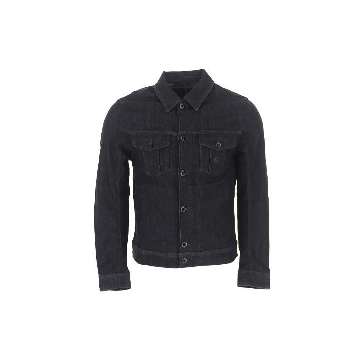 EMPORIO ARMANI Denim Jackets Men's Black Lapel Moderate Other 8N1B95-1DV7Z-0005