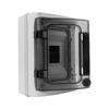 Накладной щит Высокий IP65 4 Модуля Прозрачная Дверца 1X4