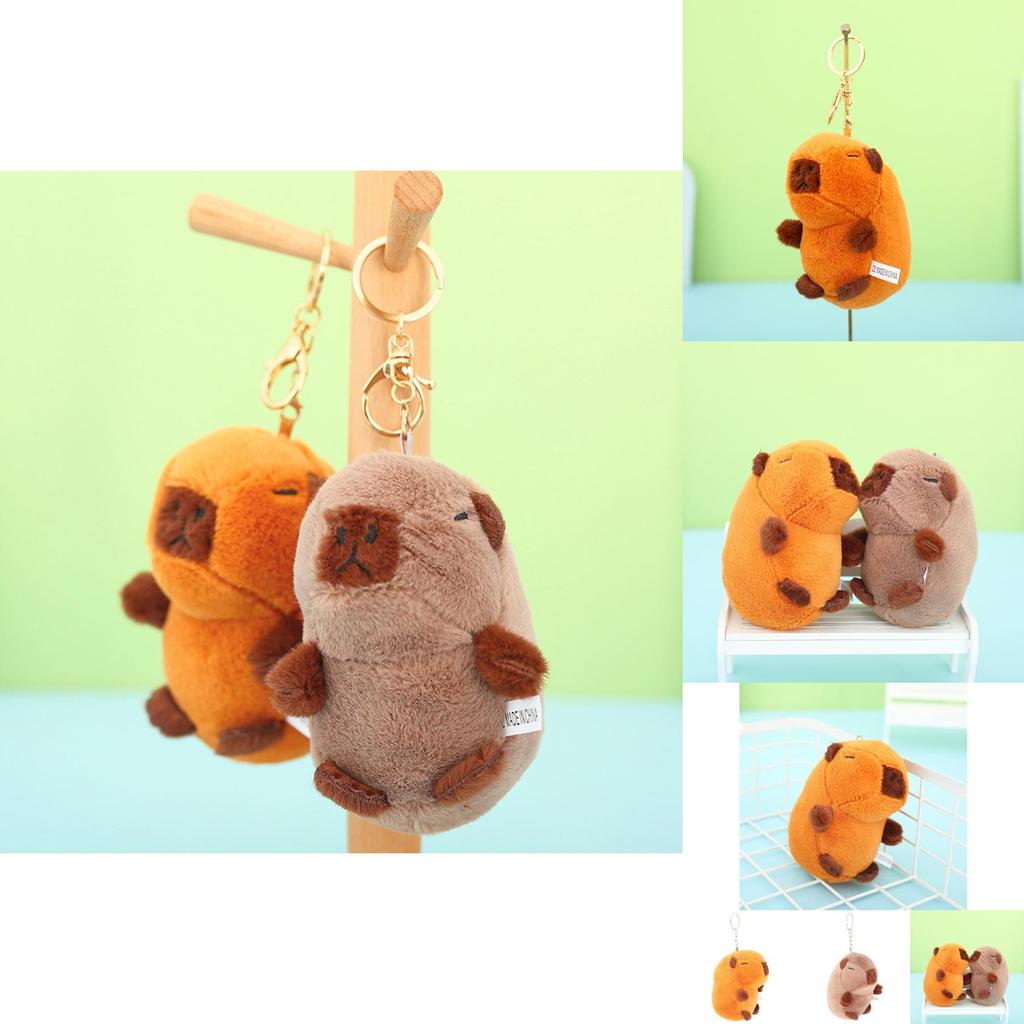 Adorable Capybara Plush Keychain Soft And Cute Cross-border Bag Charm