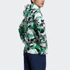 Adidas Graphic Print Pullover Hoodie Men Tops Green H13810