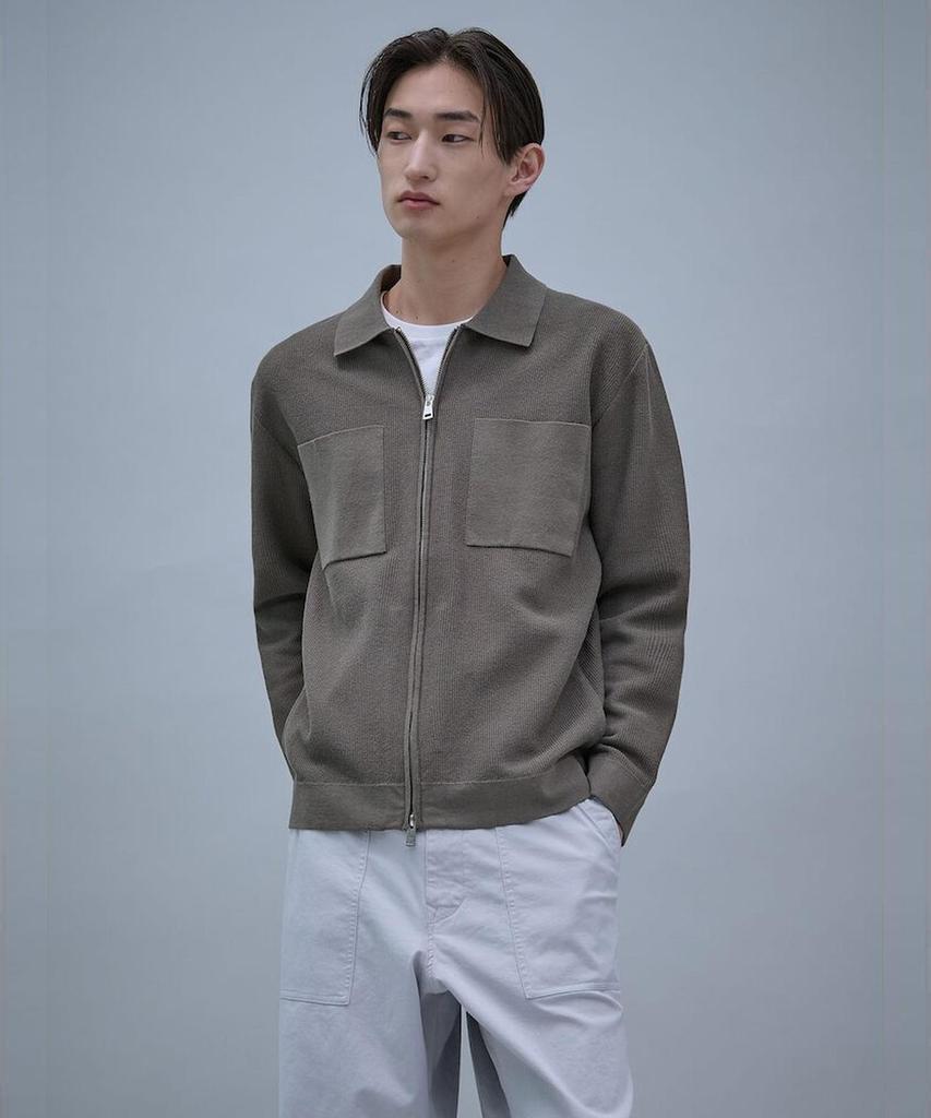 Shift.G Zipup Cardigan Khaki
