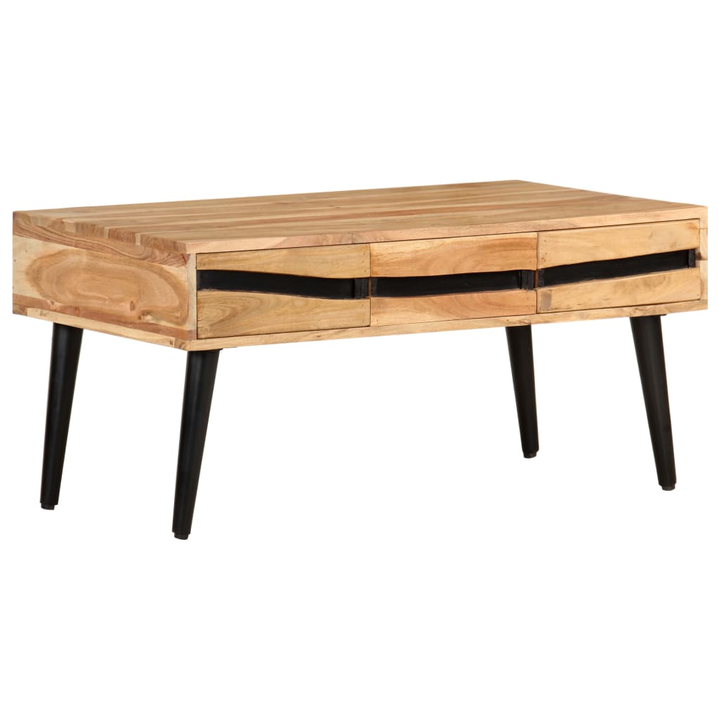 Coffee Table 88 x 50 x 42 cm Solid Acacia Wood