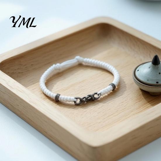 Minimalist Boho Jewelry Gift Braided Bracelet for Men Women, Handmade Adjustable String Casual Fashion Wrist Bracelet, Romantic Woven Rope Wristband