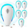 6 Pack Pest Repellent Ultrasonic Plug In Multifuntional Rodent Mouse Mosquito Bug Insect Spider