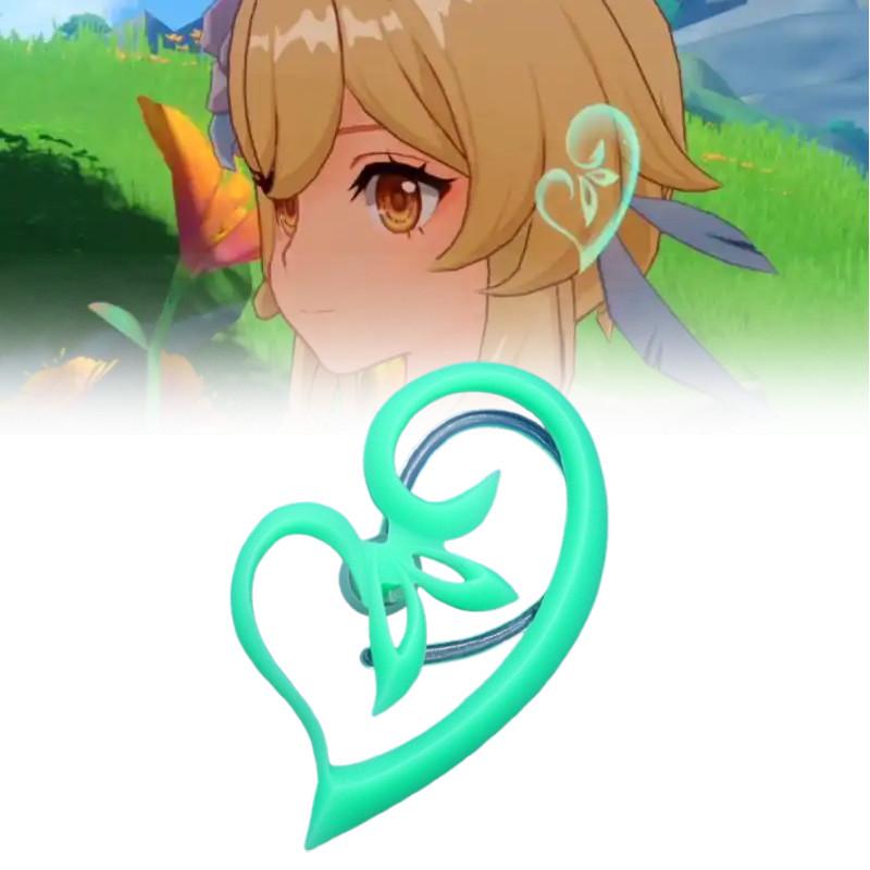 Genshin Impact Акаша Косплей Украшения Смола Регулируемые Светящиеся Серьги Для Вечеринок И Подарков