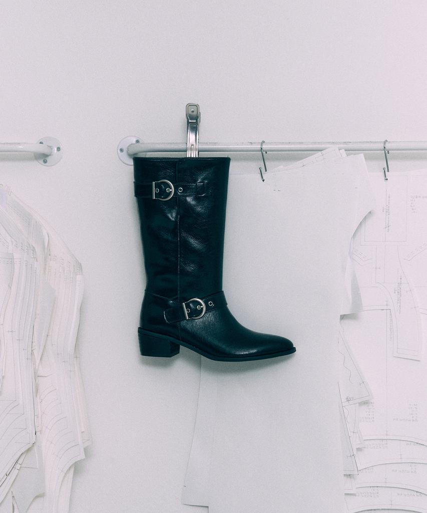 Moodnight Ebony 2-Buckle Biker Western Boots - 4Cm | 4 Colors (Type B)