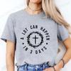 A Lot Can Happen in 3 Days T Shirt, Jesus Cross Graphic Printed Tee Shirts, Casual Short Sleeve, Vintage Streetwear Fashion Top,
