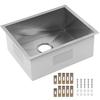 RV Sink L480 W380 H203mm 304 Stainless Steel Brushed Surface Large Capacity for Yacht Boat Motorhome