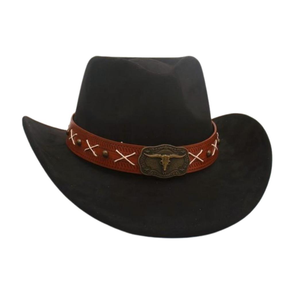 Newwestern Cowboy Hat Resort Style Performance Stage Jazz Hat Men And Women Niche Ethnic Style Top Hat