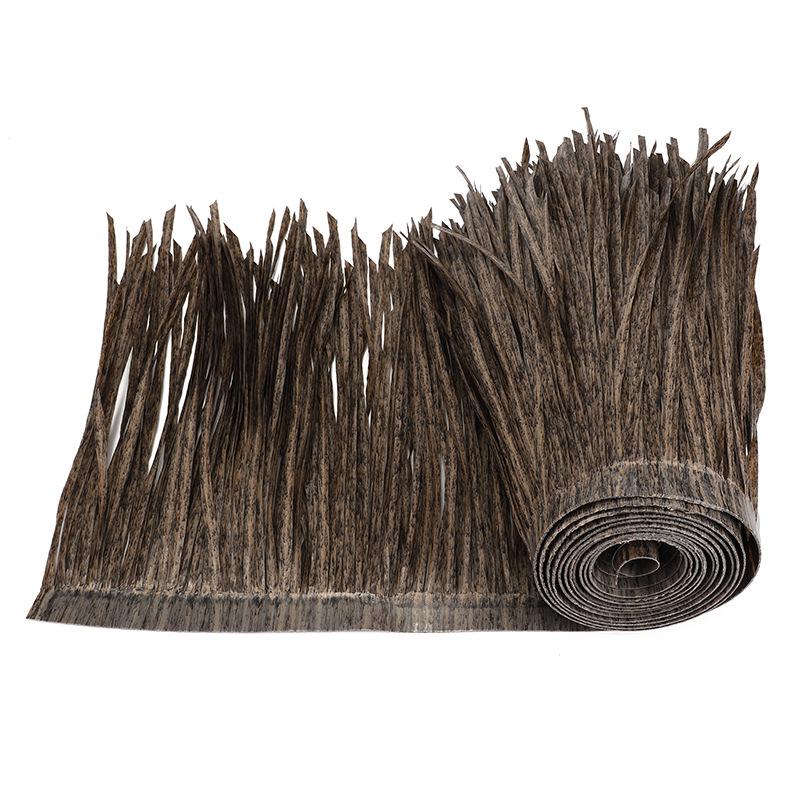 Flame Retardant PE Plastic Thatch Roof Decor for Scenic Areas