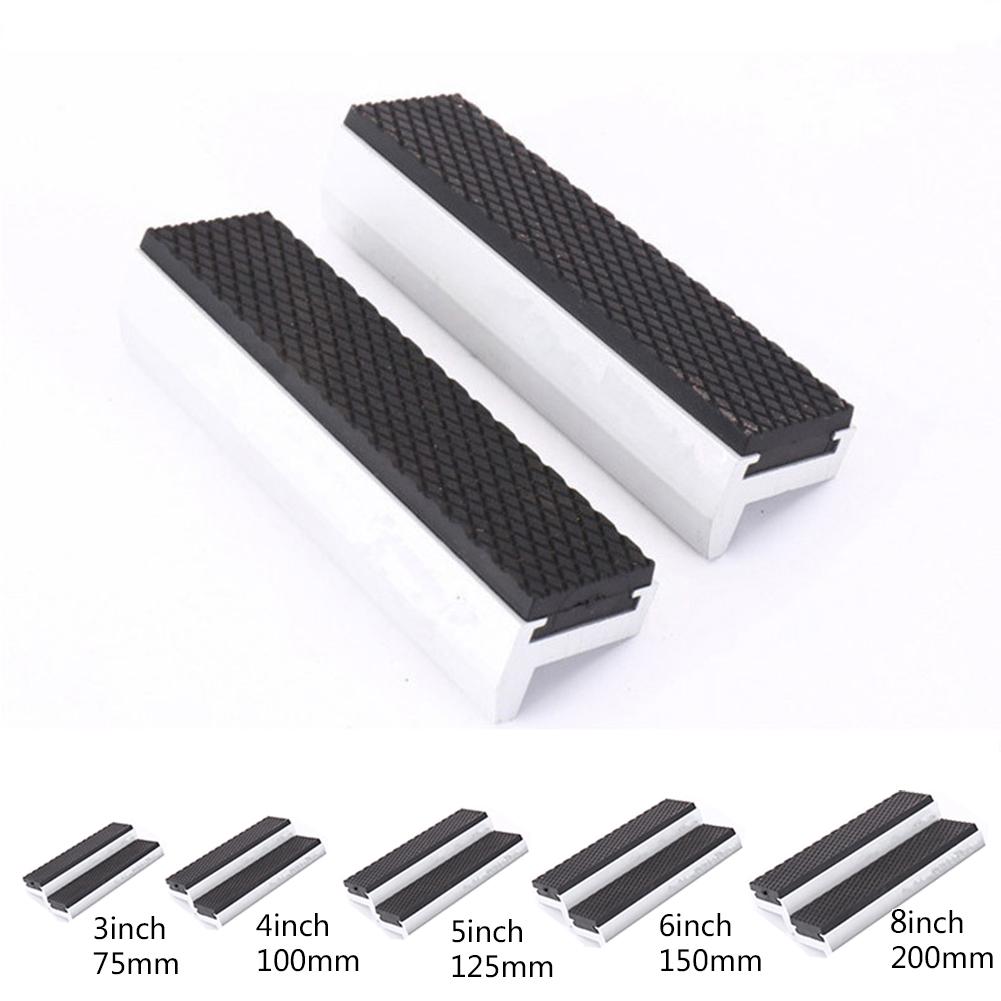 Тиски Магнитная Защитная Крышка 3-8 дюймов Губки Защитная Крышка Алюминиевый Сплав Резина Деревообрабатывающие Аксессуары Запасные Части Инструменты