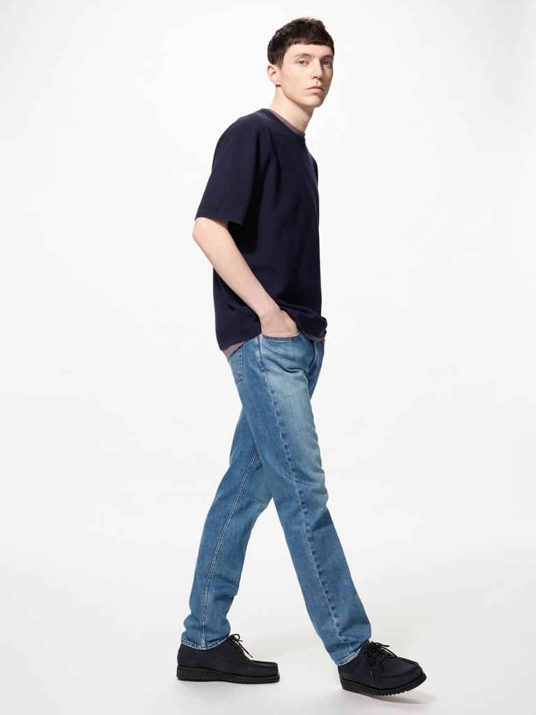 Uniqlo Японские узкие прямые джинсы длинные