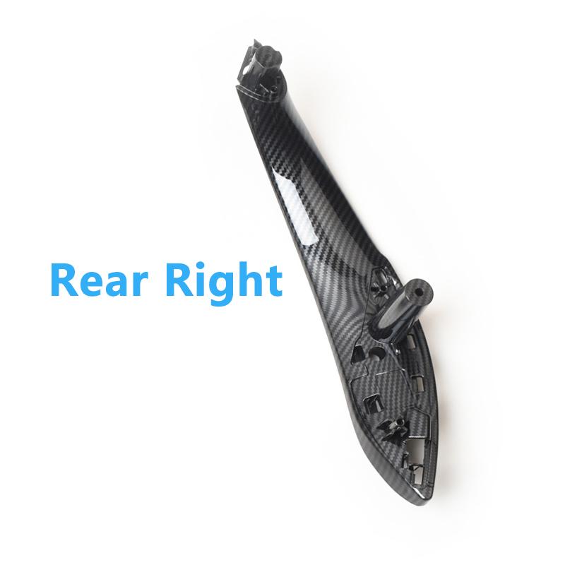 Внутренняя дверная ручка из углеродного волокна с принтом для BMW 3 4 серии F30 F31 F32 F33 F34 F35 F36 F80 F82 F83 318i 320i 328i