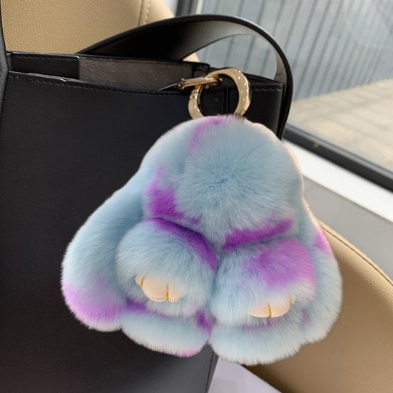 Плюшевый кролик, супер милый кролик, мягкая подвеска из искусственного меха, кукла, плюшевая игрушка