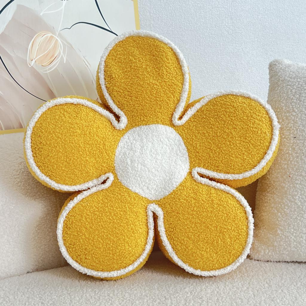 Шикарная геометрическая подушка с цветочным принтом - Мягкая, моющаяся полиэстеровая подушка для декора кровати и дивана