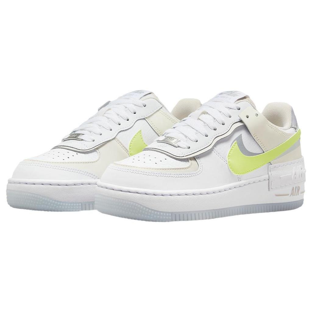 Nike Air Force 1 Shadow White Lemon Twist Женские кроссовки Light-Lemon-Twist Wolf-Grey FB7582-100