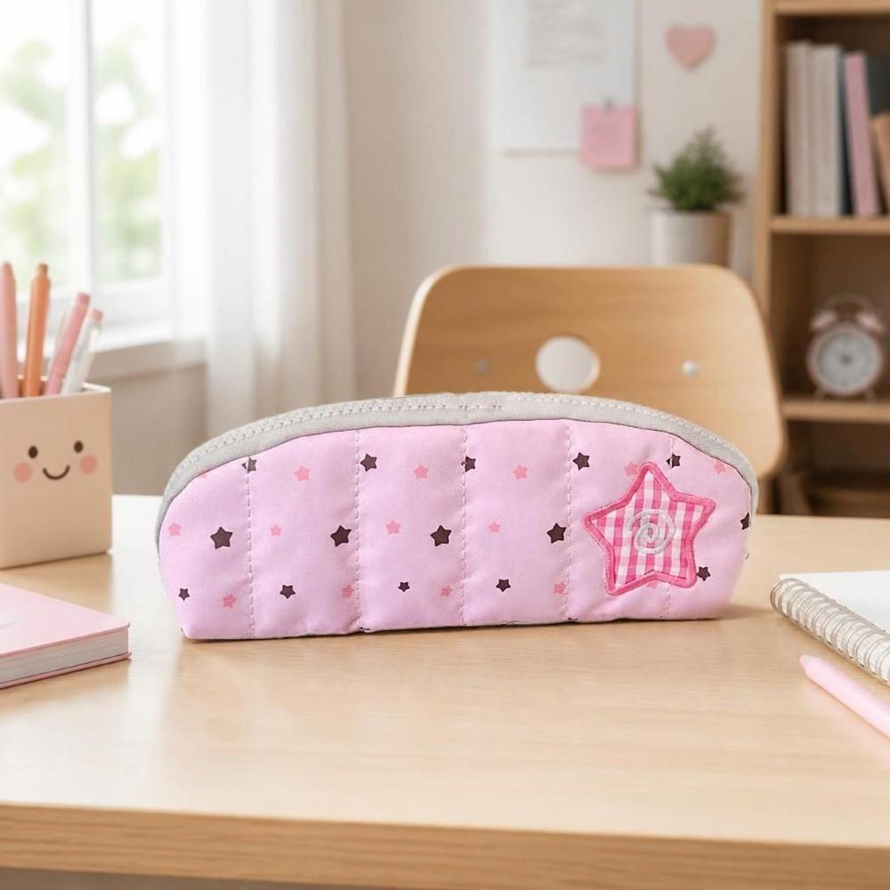 Cute Star Pencil Pouch Kawaii Stationery Storage Case Cartoon Stationery Bag Pencil Holder