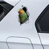 Красивая 3D-наклейка на автомобиль Parrot, забавная водонепроницаемая наклейка для автомобилей, грузовиков, мотоциклов, стен, окон, материала ПВХ