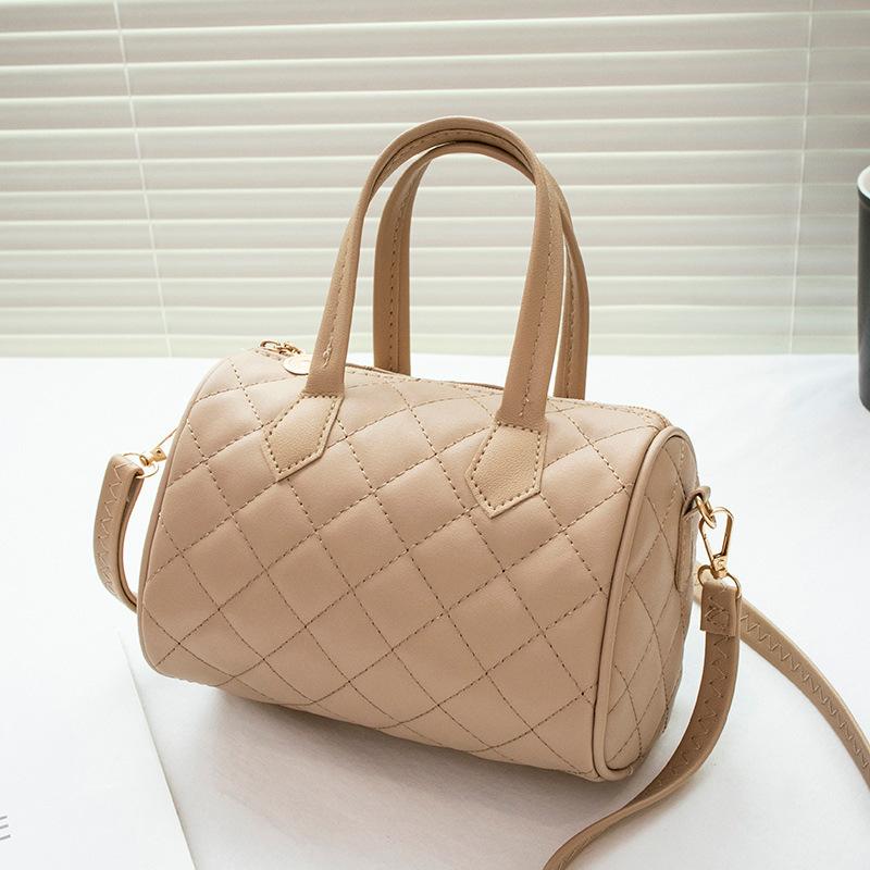 Женская маленькая сумка женская сумка-подушка с вышитым ромбом новая сумка-цилиндр Niche