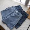 Лето 2025 Женские джинсовые шорты карго в корейском стиле - Прямые, Универсальные А-силуэта