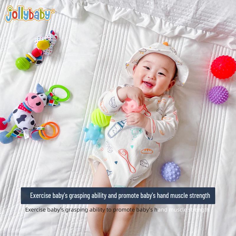 Игрушка для коляски JollyBaby для новорожденных: Успокаивающая погремушка и подвеска на кроватку для детей от 0 до 1 года
