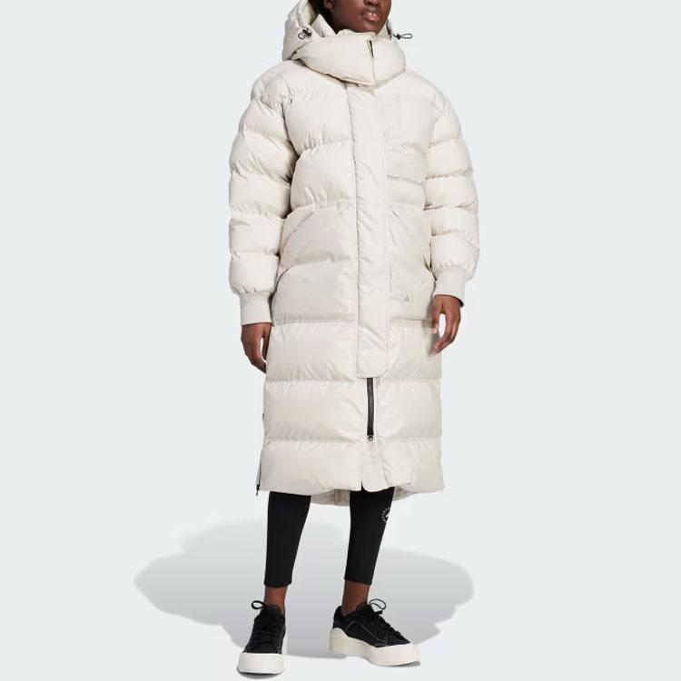 Adidas X Stella McCartney Truenature Длинная стеганая куртка Женская куртка Off-White IP1361